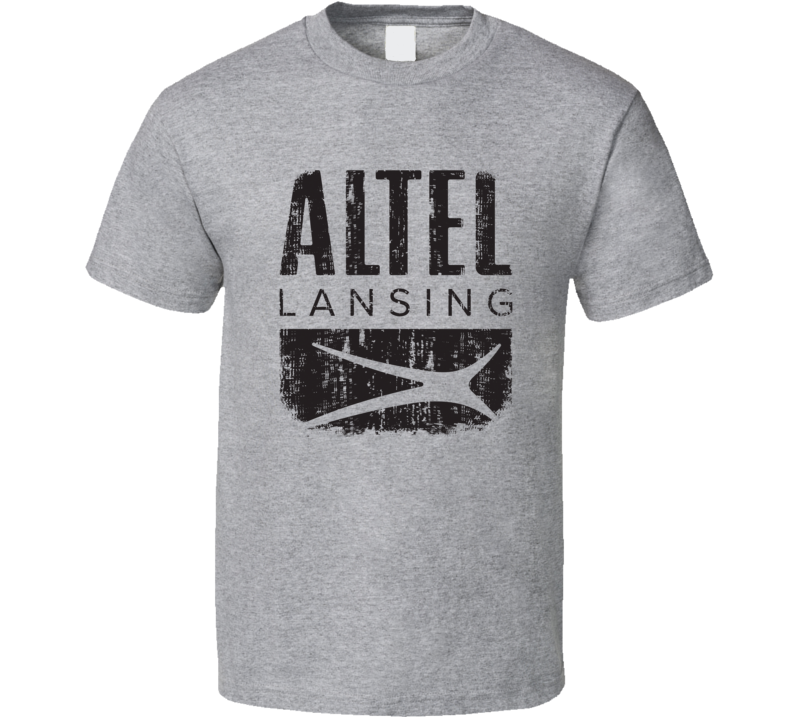 Altec Lansing Microphone Musician DJ Cool Worn Look T Shirt Altec Lansing Microphone Musician DJ Cool Worn Look T Shirt