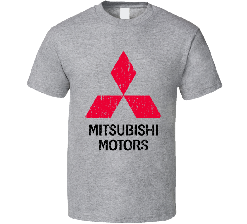 Mitsubishi Dump Truck Construction Worker Fathers Worn Look T Shirt