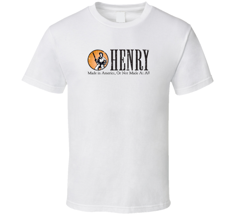 Henry Repeating Firearm Hunter Fathers Day Worn Look Cool Gun T Shirt