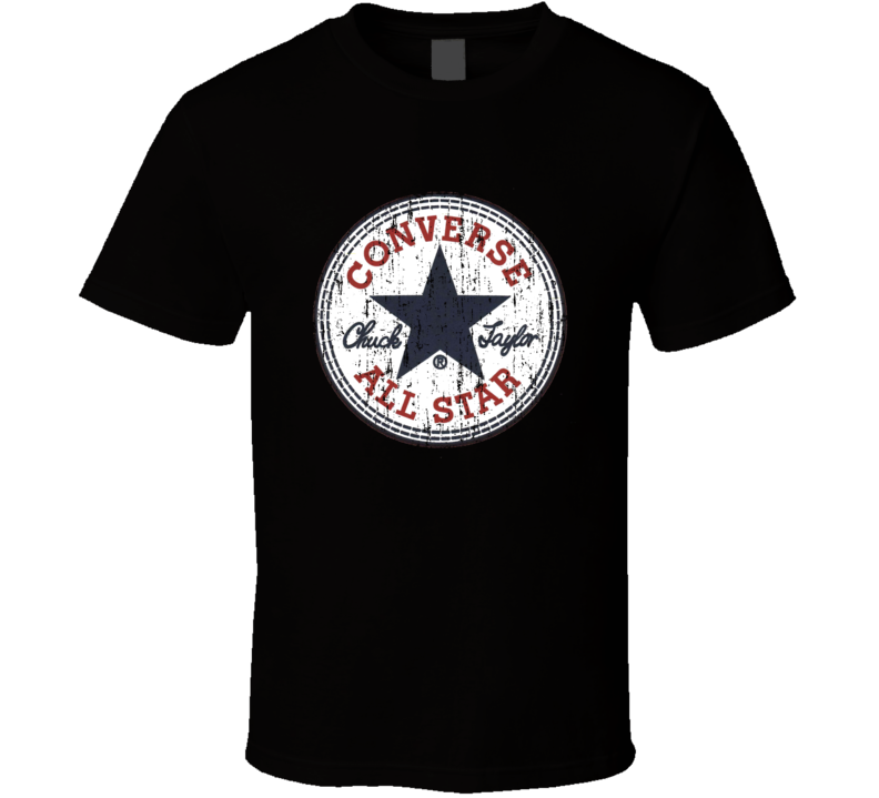 Converse Basketball Sport Athletic Worn Look Cool T Shirt