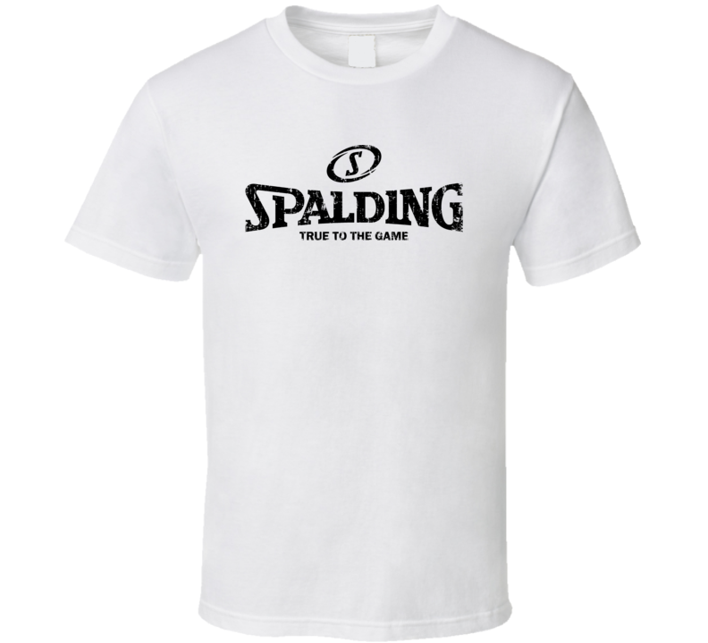 Spalding Soccer Sport Athletic Worn Look Cool T Shirt