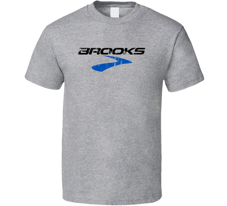 Brooks Track and Field Sport Athletic Worn Look Cool T Shirt Brooks Track and Field Sport Athletic Worn Look Cool T Shirt