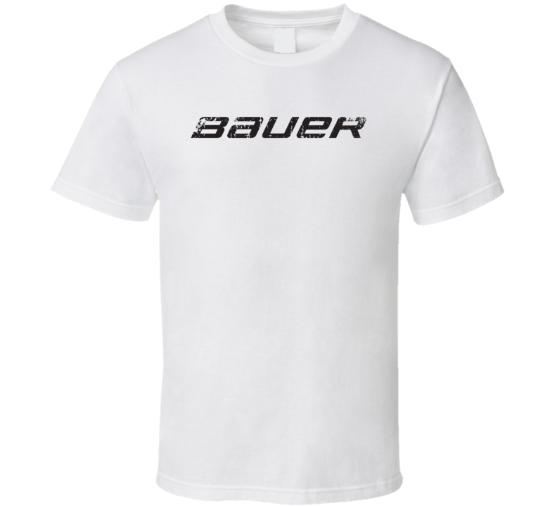 Bauer Hockey Sport Athletic Worn Look Cool T Shirt Bauer Hockey Sport Athletic Worn Look Cool T Shirt