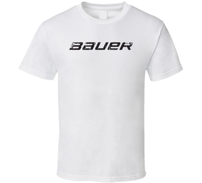 Bauer Hockey Sport Athletic Worn Look Cool T Shirt