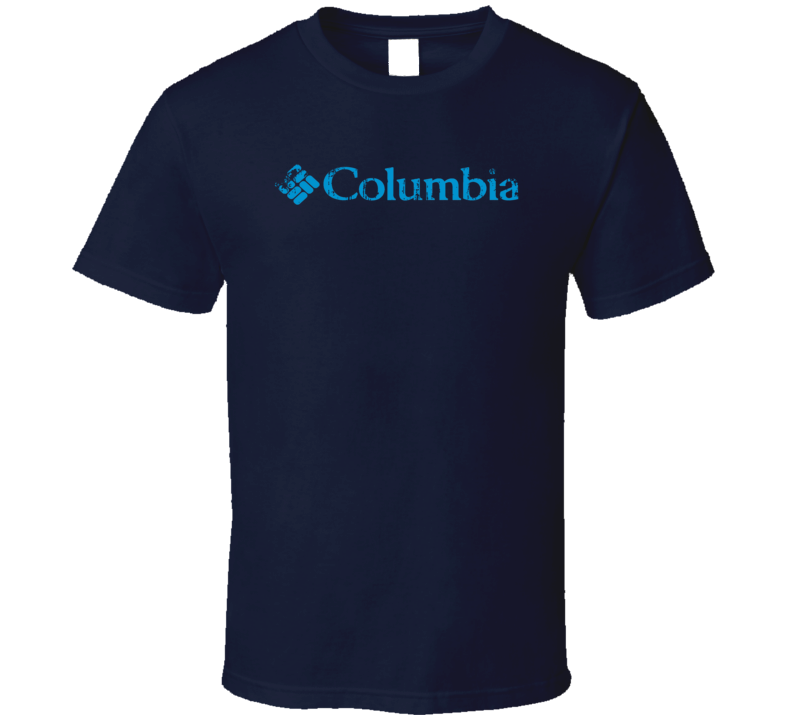 Columbia Swimming Sport Athletic Worn Look Cool T Shirt Columbia Swimming Sport Athletic Worn Look Cool T Shirt
