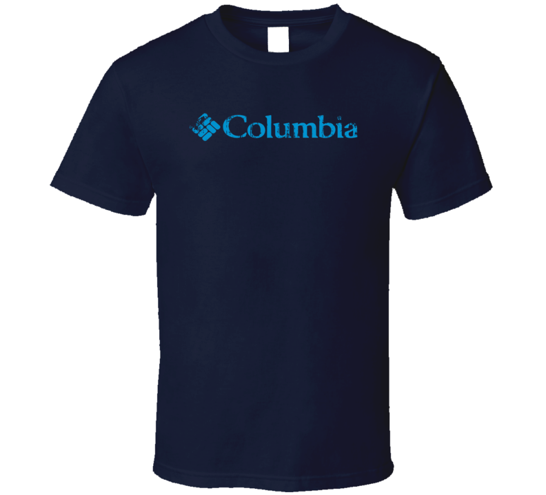 Columbia Swimming Sport Athletic Worn Look Cool T Shirt