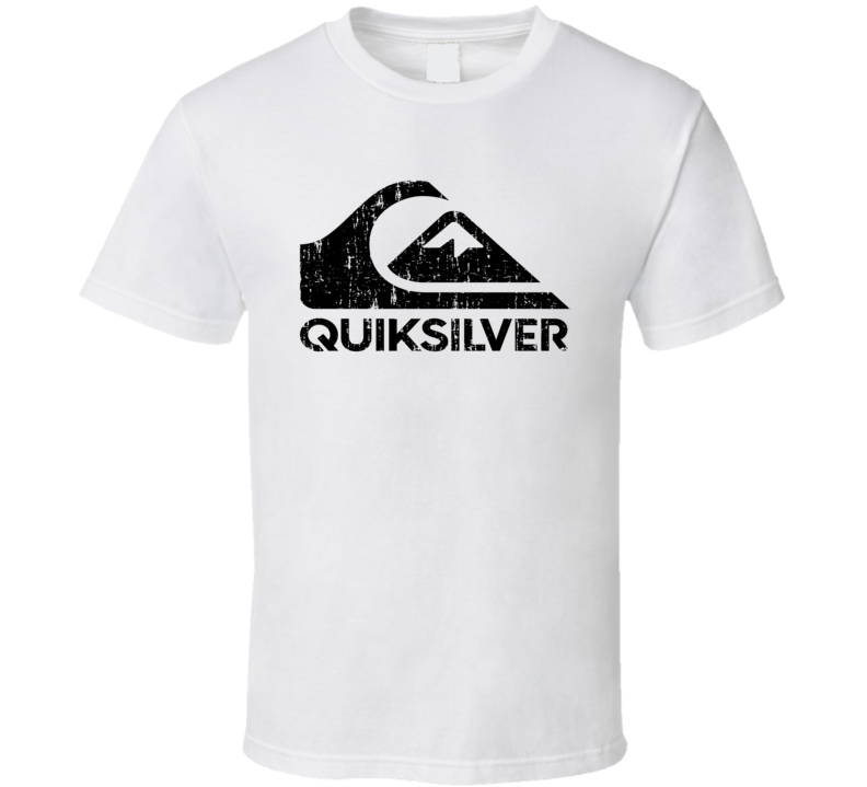 Quiksilver Surfing Sport Athletic Worn Look Cool T Shirt