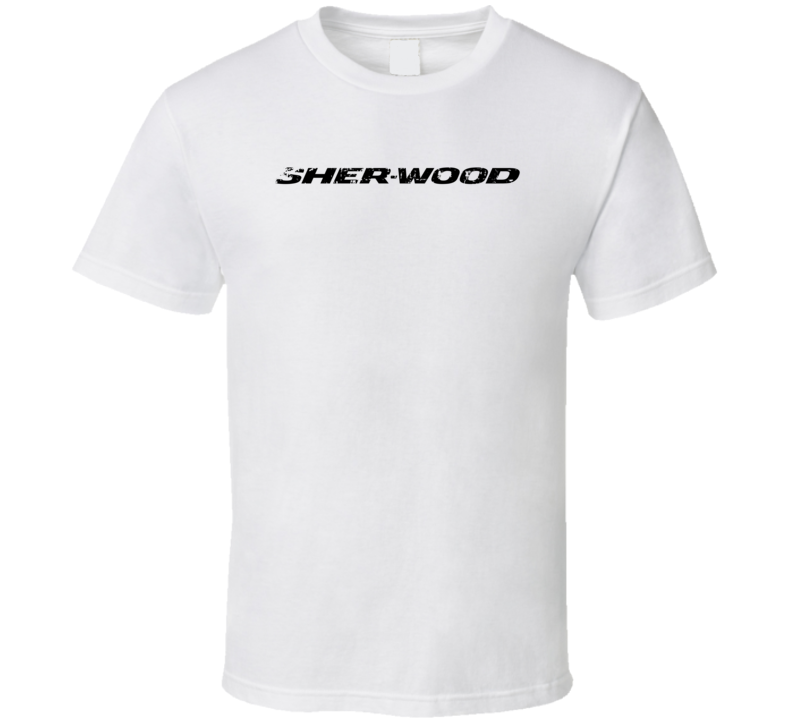 Sher-Wood Hockey Sport Athletic Worn Look Cool T Shirt