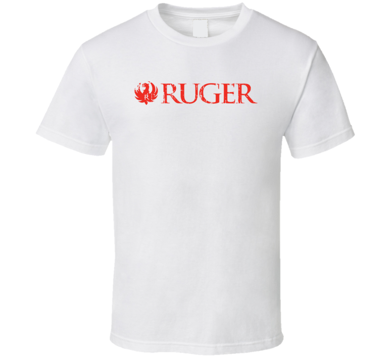 Ruger Firearm Hunter Rifle Fathers Day Worn Look Cool Gun T Shirt