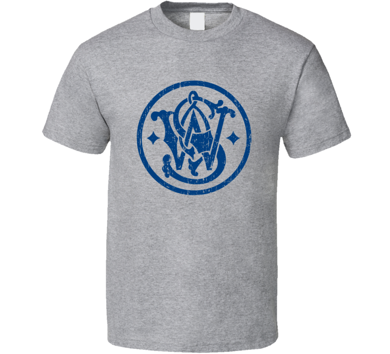 Smith & Wessen Firearm Hunter Fathers Day Worn Look Cool Gun T Shirt Smith & Wessen Firearm Hunter Fathers Day Worn Look Cool Gun T Shirt