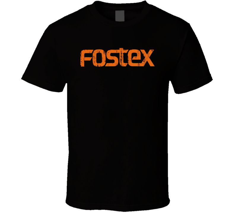 Fostex Microphone Musician DJ Cool Worn Look T Shirt