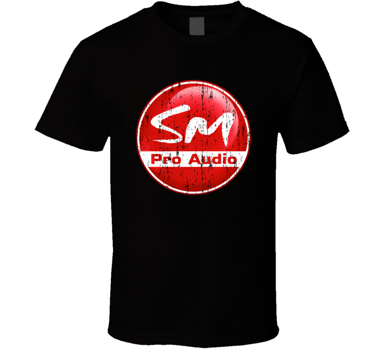 SM Pro Audio Microphone Musician DJ Cool Worn Look T Shirt