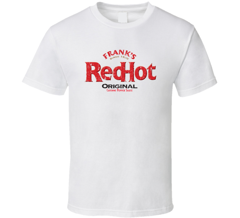 Frank's Red Hot Original US Hot Sauce Lover Worn Look Fun Cool T Shirt Frank's Red Hot Original US Hot Sauce Lover Worn Look Fun Cool T Shirt