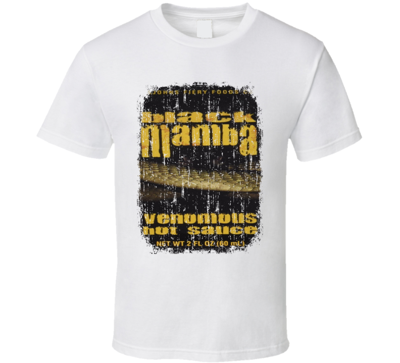 Black Mamba Costa Rica Hot Sauce Lover Worn Look Fun Cool T Shirt Black Mamba Costa Rica Hot Sauce Lover Worn Look Fun Cool T Shirt