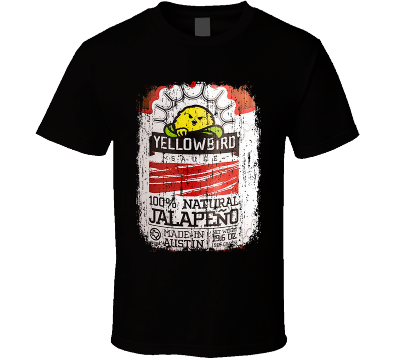 Yellowbird Sauce USA Hot Sauce Lover Worn Look Fun Cool T Shirt Yellowbird Sauce USA Hot Sauce Lover Worn Look Fun Cool T Shirt