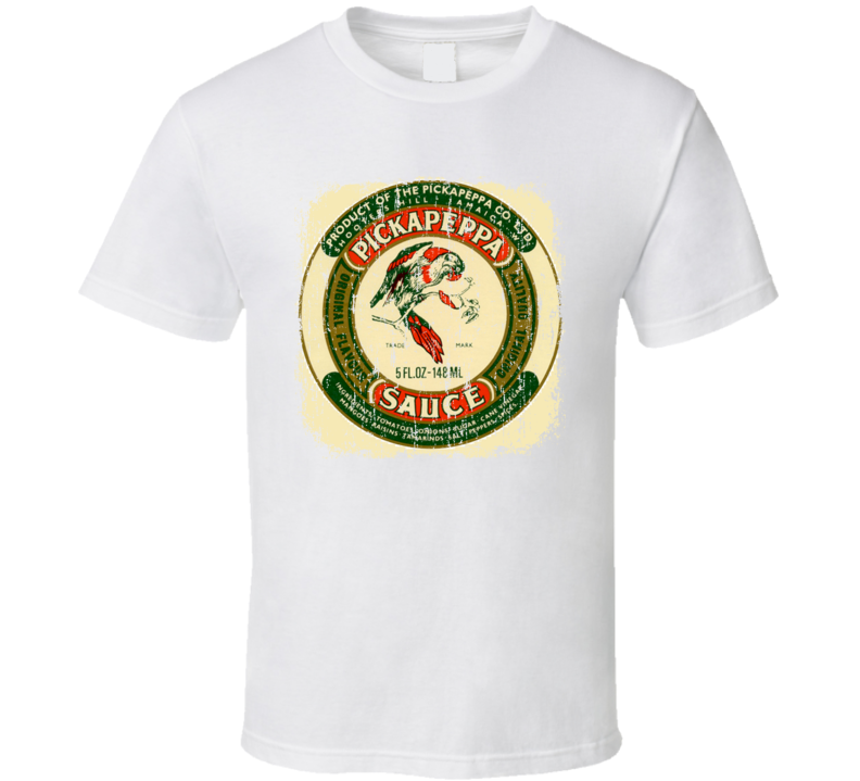 Pickapeppa Sauce West Indian Hot Sauce Lover Worn Look Cool T Shirt Pickapeppa Sauce West Indian Hot Sauce Lover Worn Look Cool T Shirt