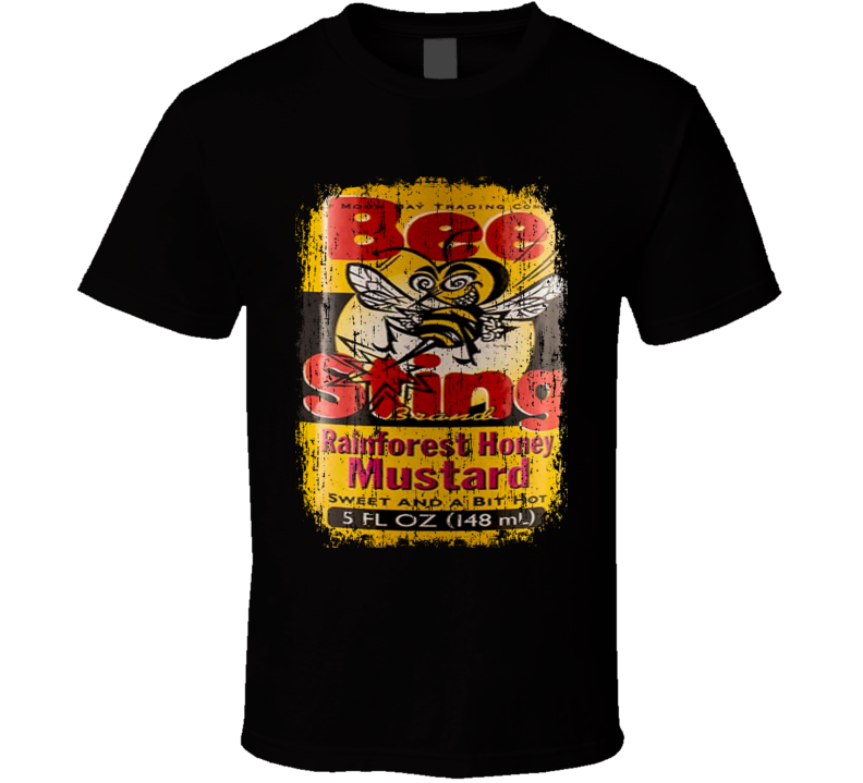 Bee Sting Honey Mustard Costa Rica Hot Sauce Lover Worn Look T Shirt