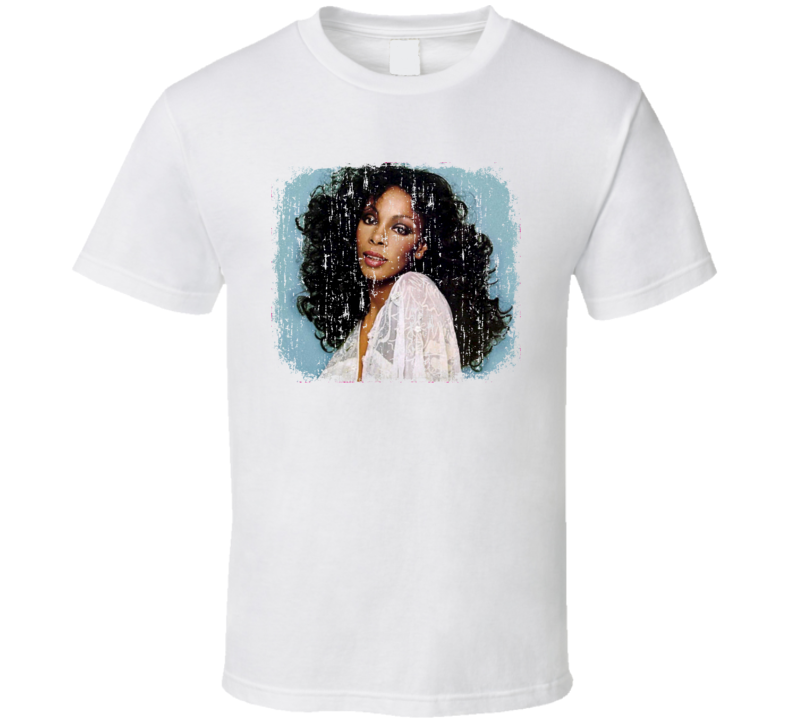 Donna Summer 70s Disco Funk Artist Old School Music Worn Look T Shirt