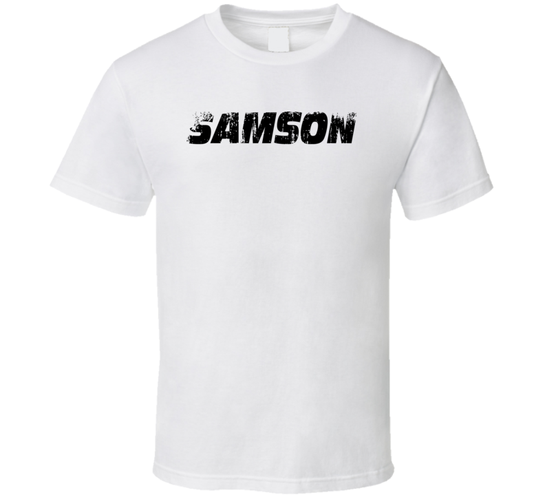 Samson Technologies Microphone Musician DJ Cool Worn Look T Shirt