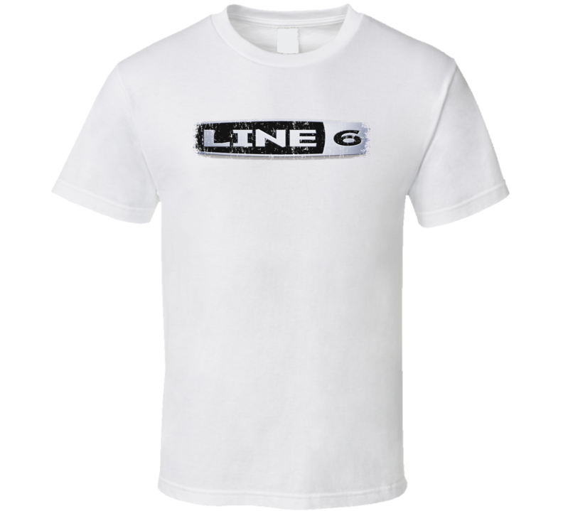 Line 6 Microphone Musician DJ Cool Worn Look T Shirt Line 6 Microphone Musician DJ Cool Worn Look T Shirt