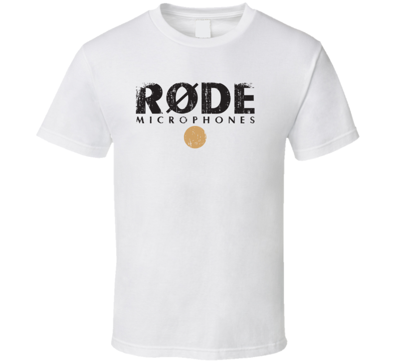 Rode Microphone Musician DJ Cool Worn Look T Shirt Rode Microphone Musician DJ Cool Worn Look T Shirt