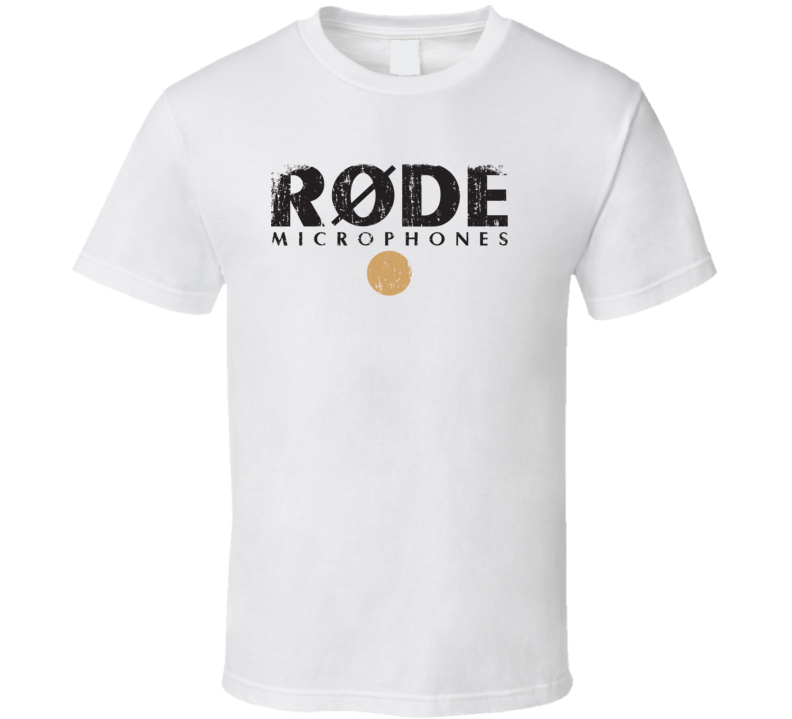 Rode Microphone Musician DJ Cool Worn Look T Shirt