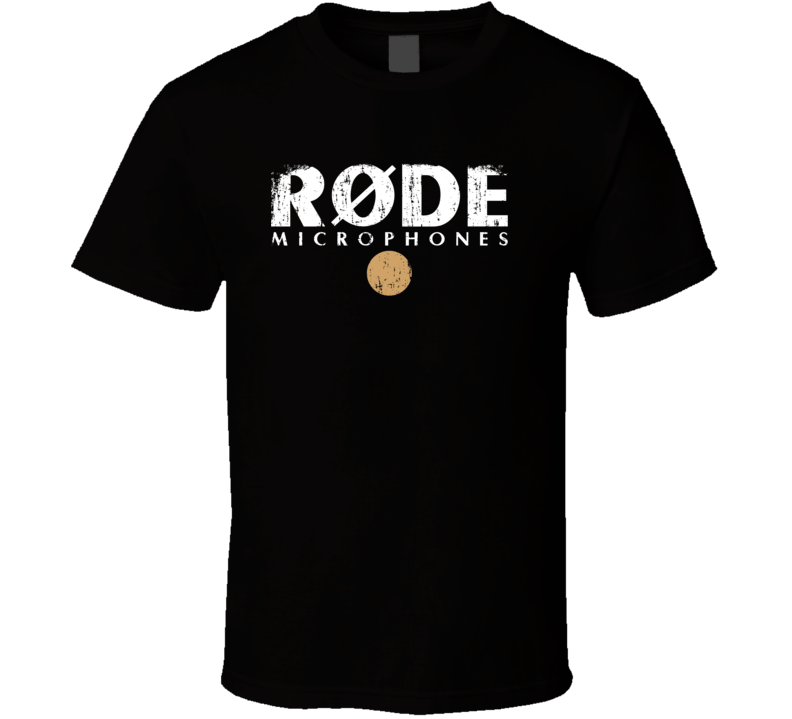 Rode Microphone Musician DJ Cool Worn Look T Shirt Rode Microphone Musician DJ Cool Worn Look T Shirt