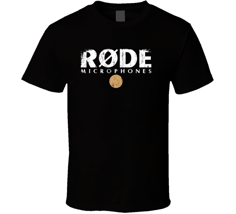 Rode Microphone Musician DJ Cool Worn Look T Shirt