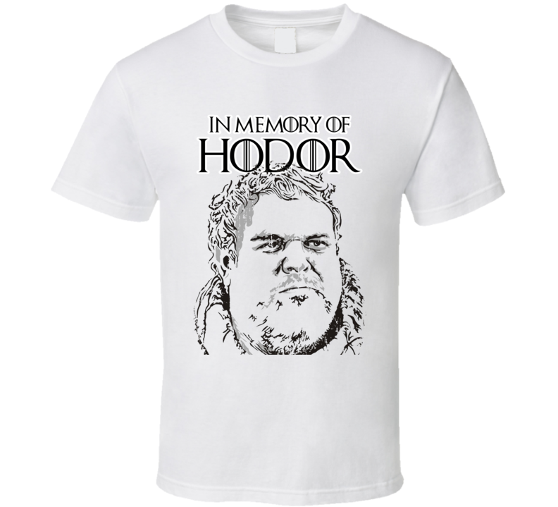 Memory of Hodor Game Of Thrones Character  R.I.P Worn Look T Shirt