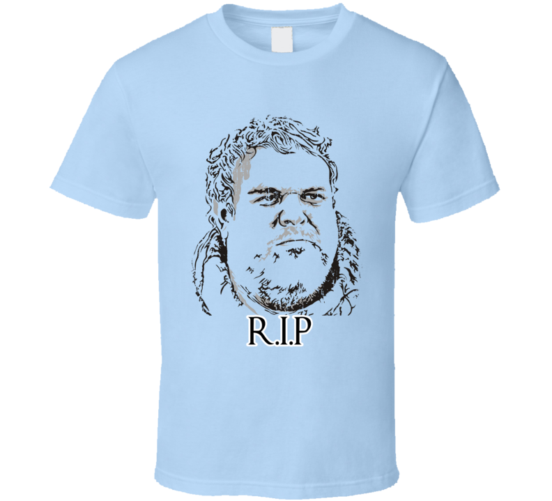 hR.I.P. Hodor Game of Thrones Character Memorial Worn Look T Shirt