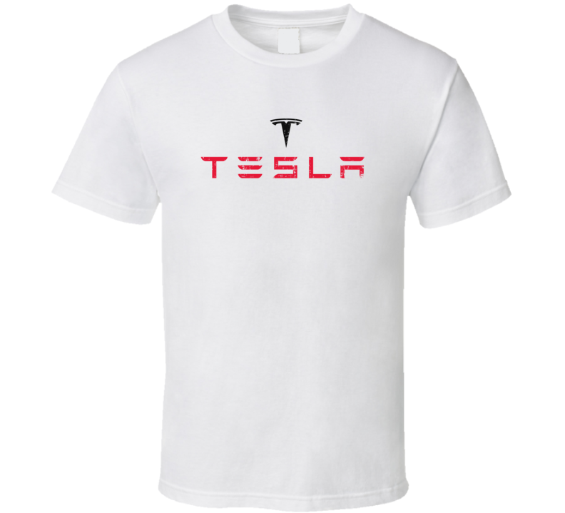 Tesla Electric Car Cool Sustainable Green Worn Look T Shirt