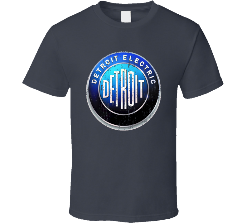 Detroit Electric Car Cool Sustainable Green Worn Look Cool T Shirt