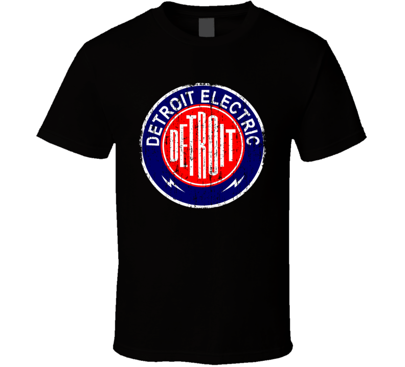 Detroit Electric Car Cool Sustainable Green Worn Look Cool T Shirt Detroit Electric Car Cool Sustainable Green Worn Look Cool T Shirt