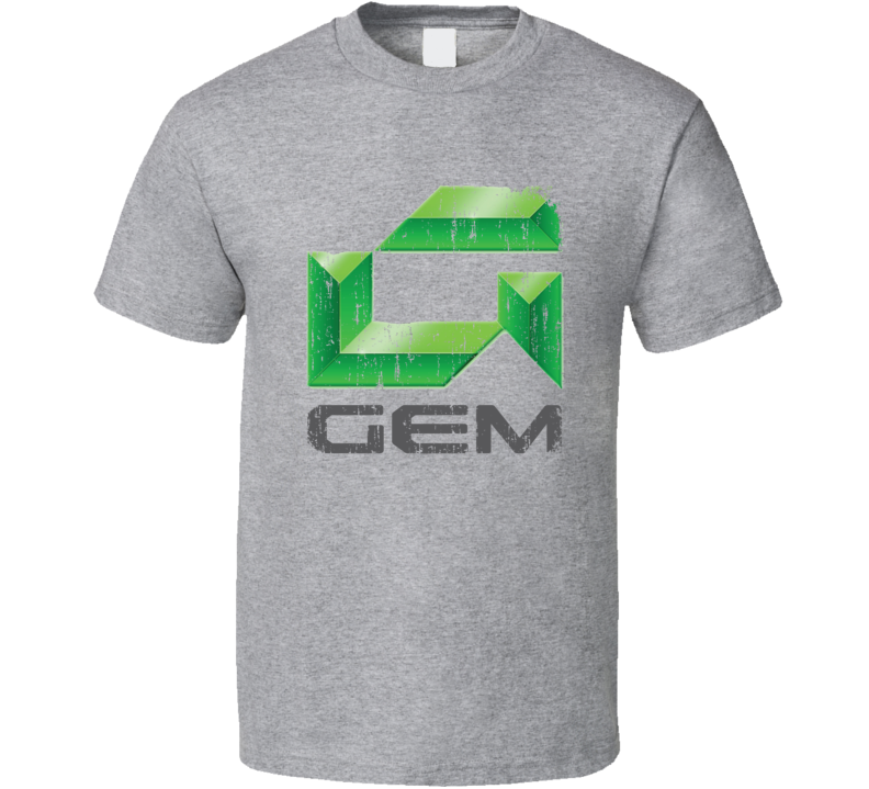 GEM Car Electric Cool Sustainable Green Worn Look T Shirt