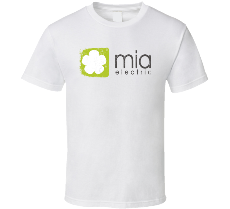 Mia Electric Car Cool Sustainable Green Worn Look T Shirt Mia Electric Car Cool Sustainable Green Worn Look T Shirt