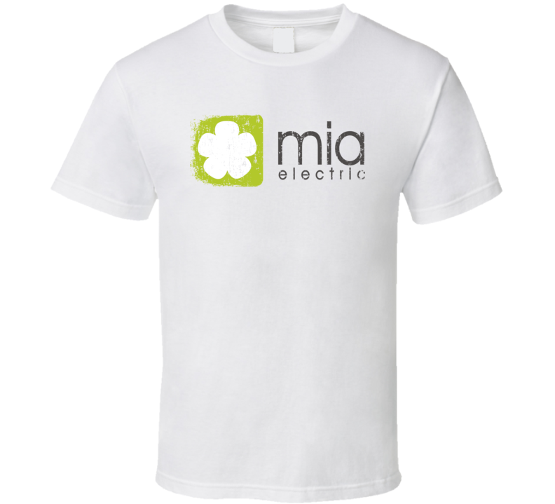 Mia Electric Car Cool Sustainable Green Worn Look T Shirt