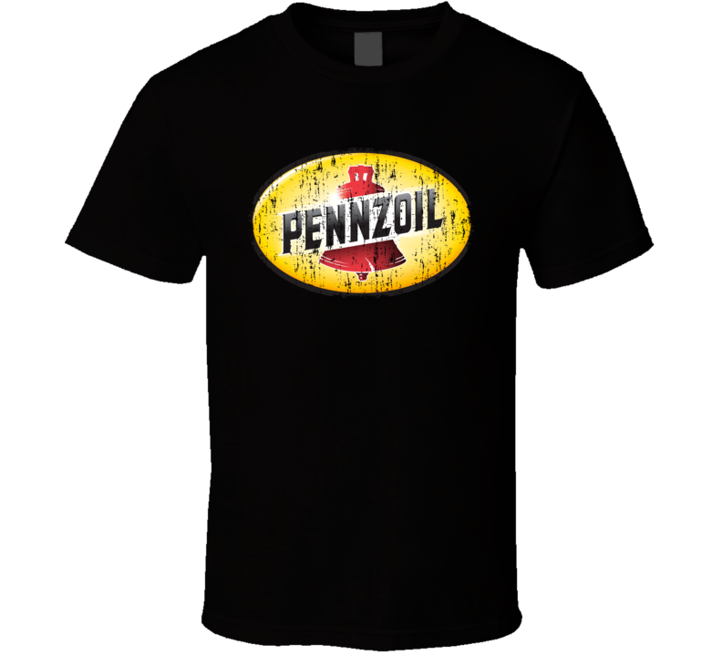 Pennzoil Platinum Auto Fluids Gas Motor Oil Fuels Worn Look T Shirt