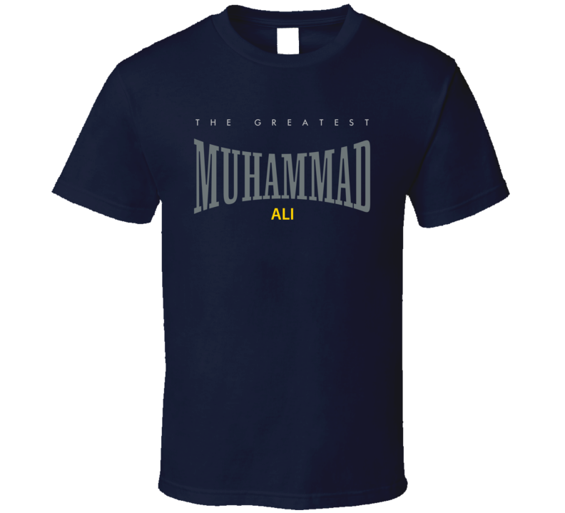 Muhammad Ali The Greatest Boxing Champion Tribute Faded Look T Shirt