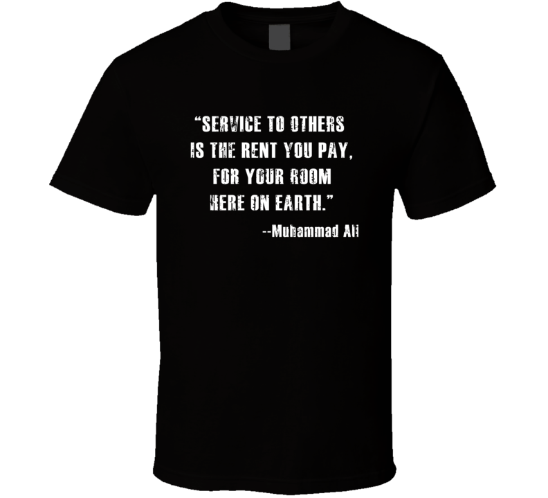 RIP Muhamamd Ali Rent You Pay for Your Room on Earth Worn Look T Shirt RIP Muhamamd Ali Rent You Pay for Your Room on Earth Worn Look T Shirt