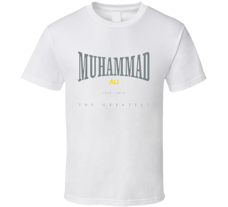 Muhammad Ali The Greatest Boxing Champion Tribute Faded Look T Shirt