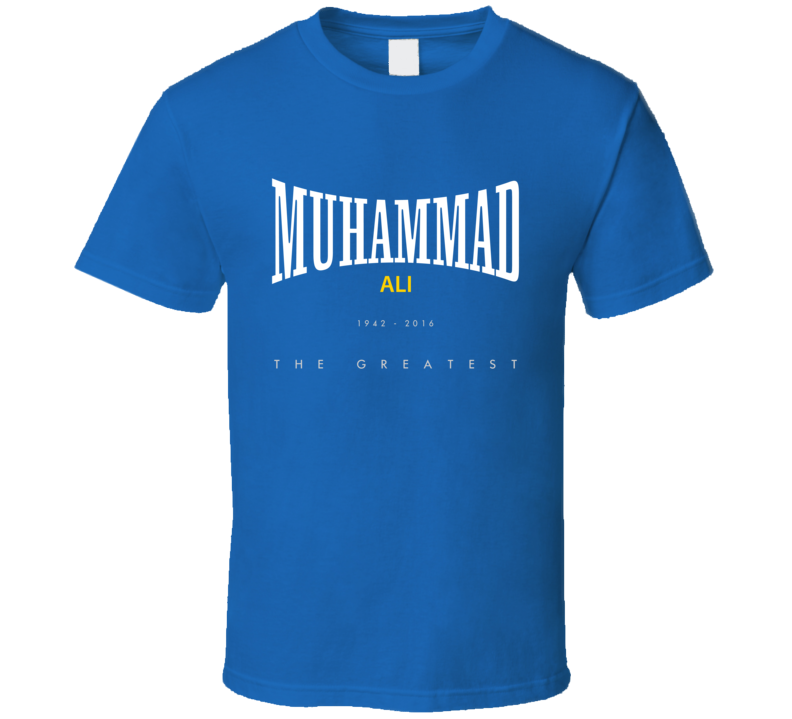 Muhammad Ali The Greatest Everlasting Boxer Tribute Faded Look T Shirt