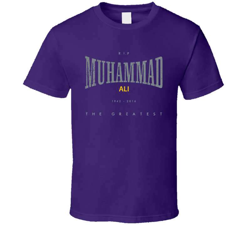 RIP Muhammad Ali 2016 The Greatest Boxer Everlasting Worn Look T Shirt