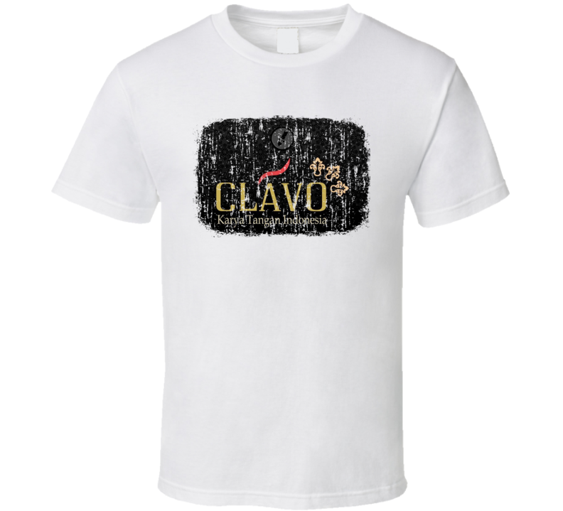 Clavo Indonesia Cigarette Smoker Fathers Day Worn Look Cool T Shirt Clavo Indonesia Cigarette Smoker Fathers Day Worn Look Cool T Shirt