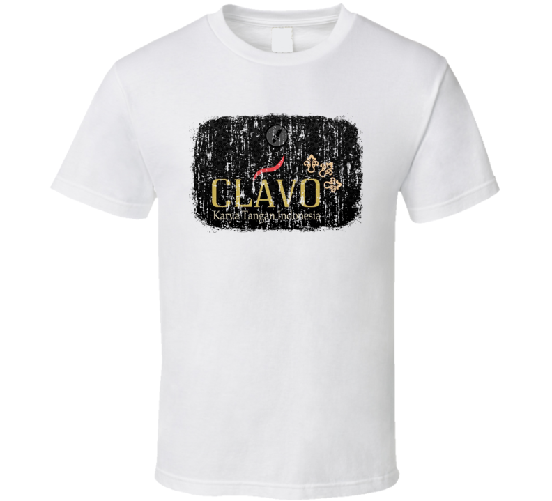 Clavo Indonesia Cigarette Smoker Fathers Day Worn Look Cool T Shirt