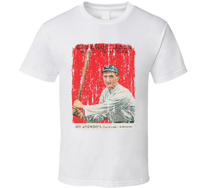 1915 Cracker Jack Vintage Baseball Trading Card Worn Look Cool T Shirt 1915 Cracker Jack Vintage Baseball Trading Card Worn Look Cool T Shirt