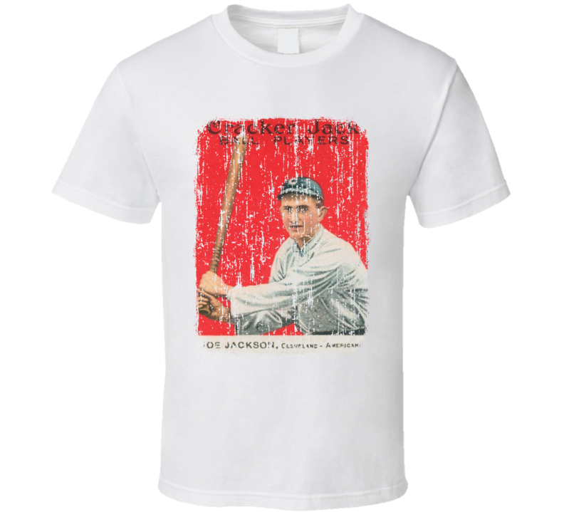 1915 Cracker Jack Vintage Baseball Trading Card Worn Look Cool T Shirt