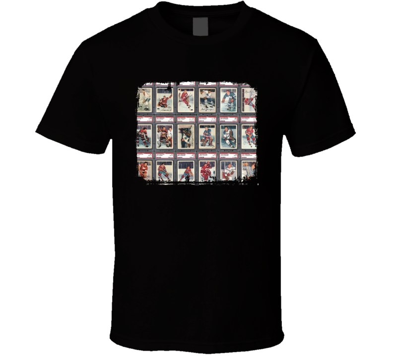 1953 Parkhurst Lumley Vintage Hockey Trading Card Worn Look T Shirt 1953 Parkhurst Lumley Vintage Hockey Trading Card Worn Look T Shirt