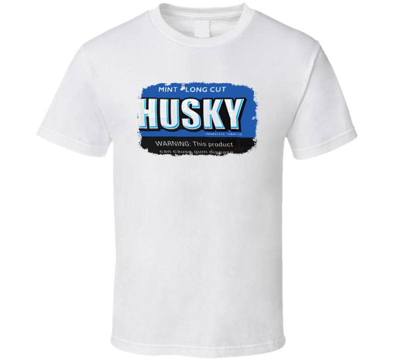 Husky Long Cut Mint Chewing Tobacco Worn Look Cool Father Gift T Shirt