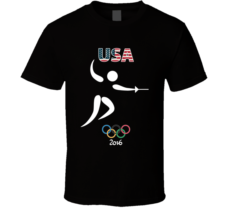 Team USA Fencing Champion Rio 2016 Olympic Gold Athlete Fan T Shirt