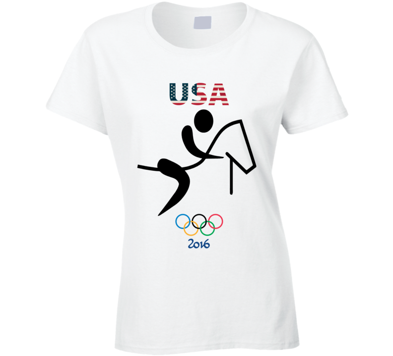 Team USA Equestrian Champion Rio 2016 Olympic Athlete Ladies T Shirt